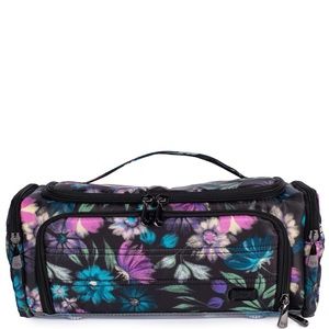 Lug Trolley Cosmetic Case Bloom Black never used